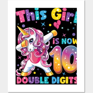 It's My 10th Birthday Shirt This Girl Is Now 10 Years Old Posters and Art